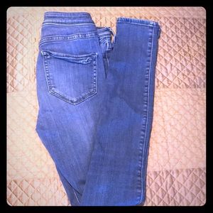 Hollister size 1 w 25 blue skinny stretchy jeans